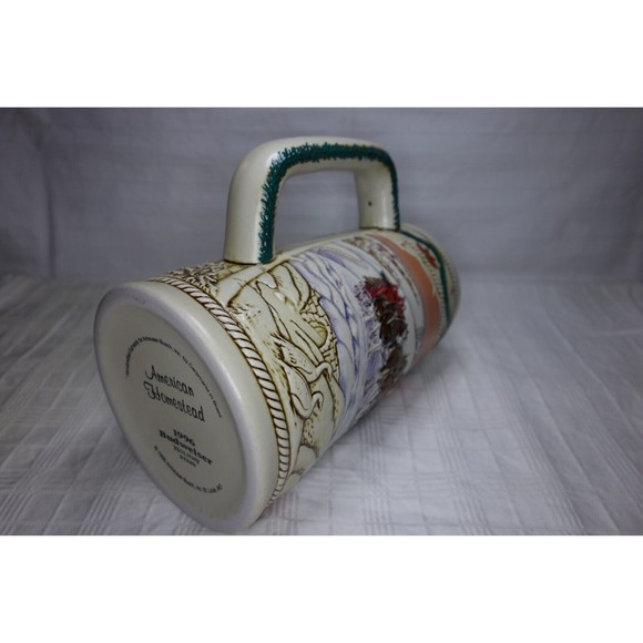 Budweiser 1996 Ceramic Collectible Holiday Stein "American Homestead" Clydesdale - Picture 11 of 11